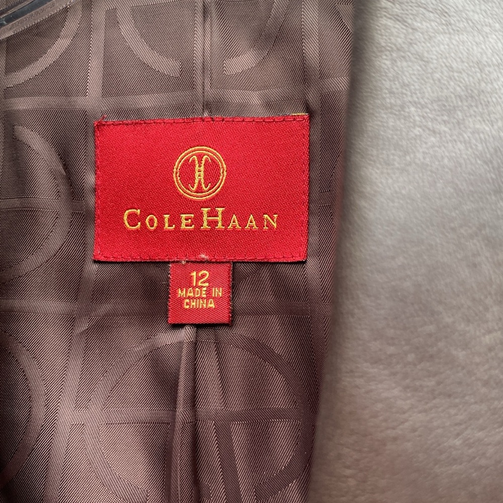 Cole Haan Lambskin Leather Jacket - Picture 5 of 7